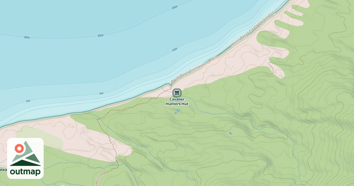 Map of Cavalier Hunters Hut