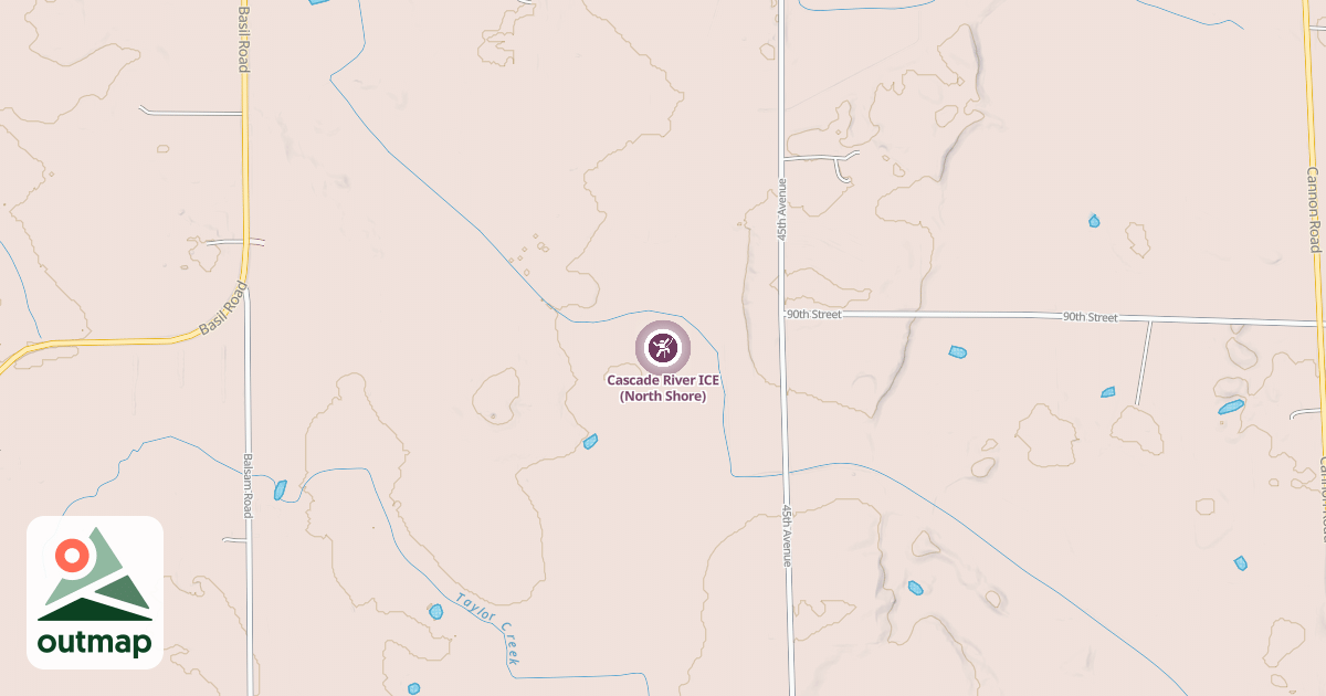 Map of Cascade River ICE (North Shore)