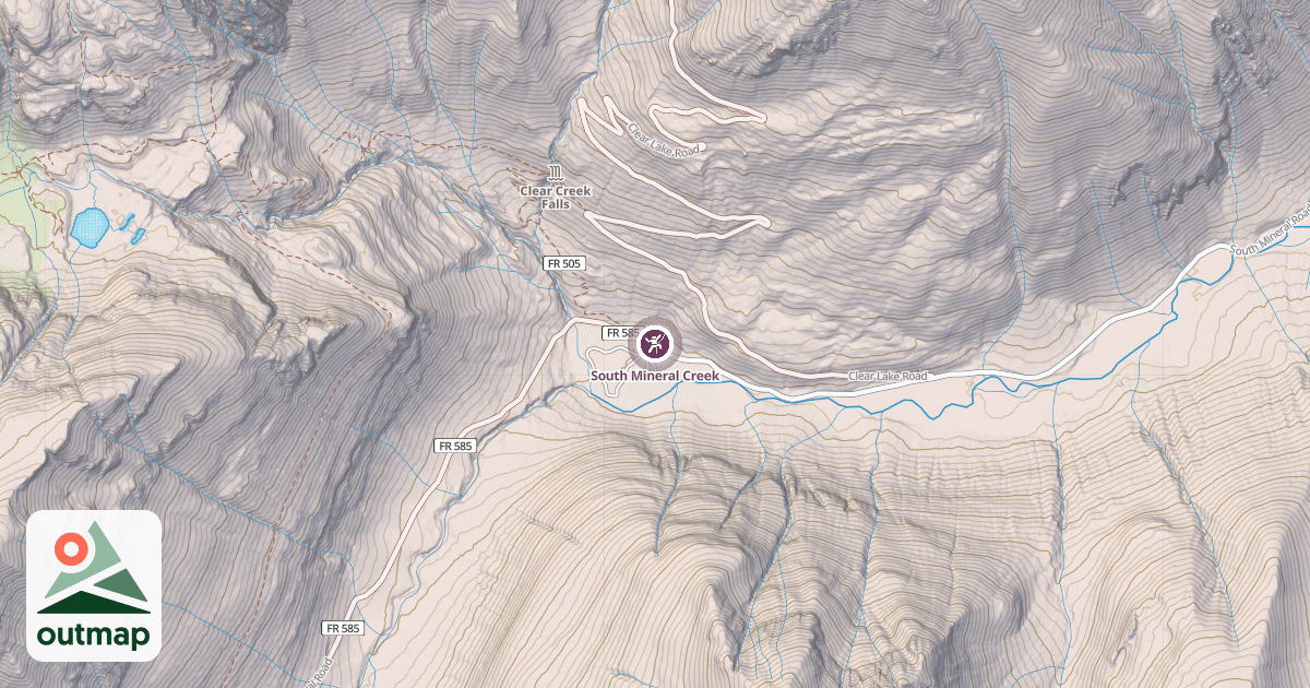 Map of South Mineral Creek