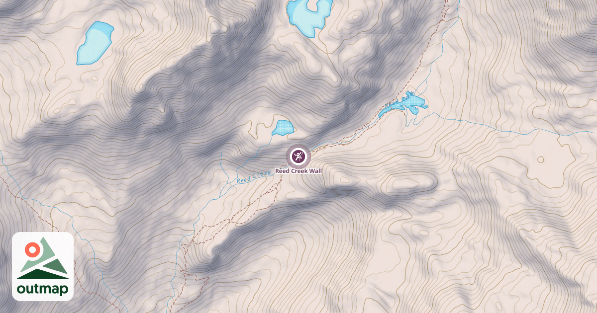Map of Reed Creek Wall