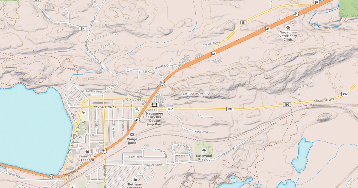 Map preview of Left Side Route