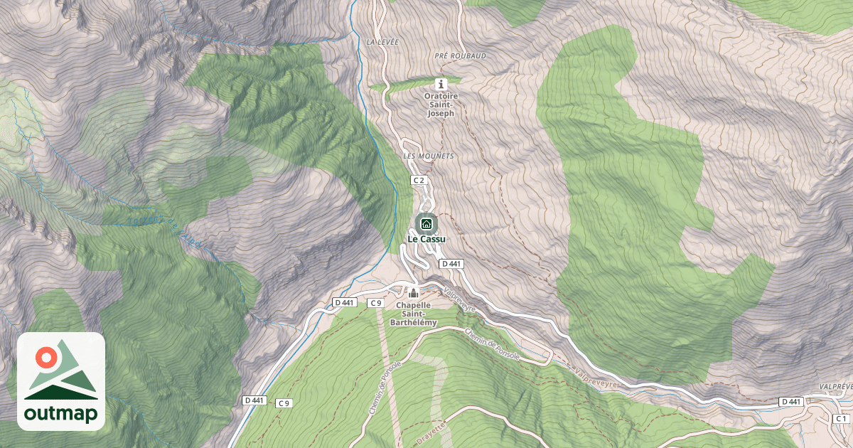 Map of Le Cassu