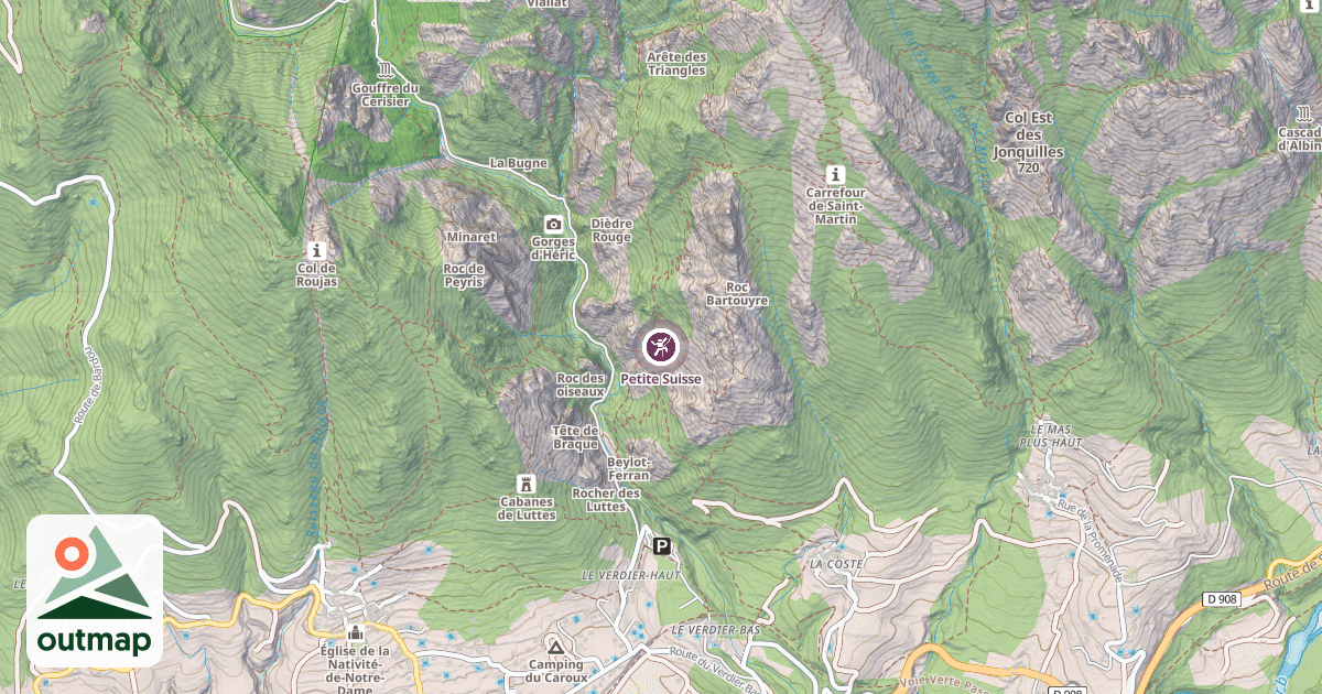 Map of Petite Suisse