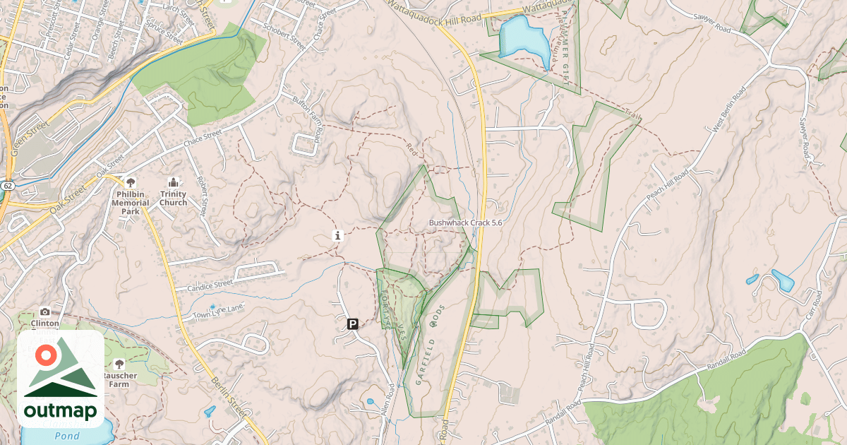 Map of Bushwhack Crack