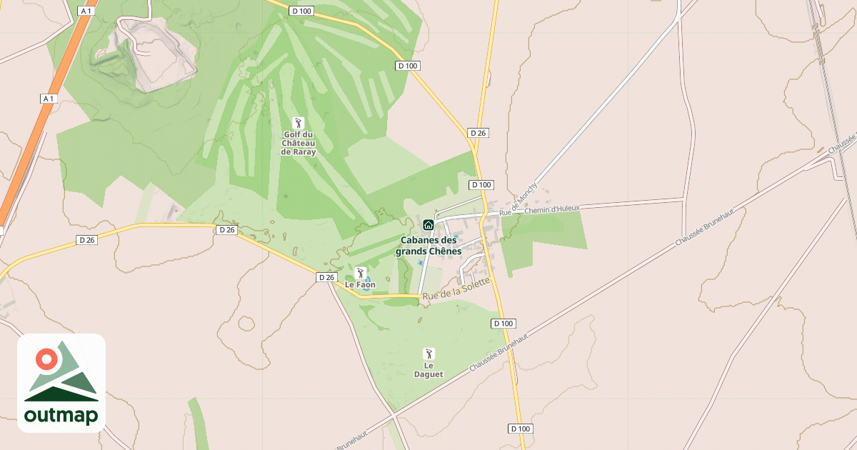 Map of Cabanes des grands Chênes