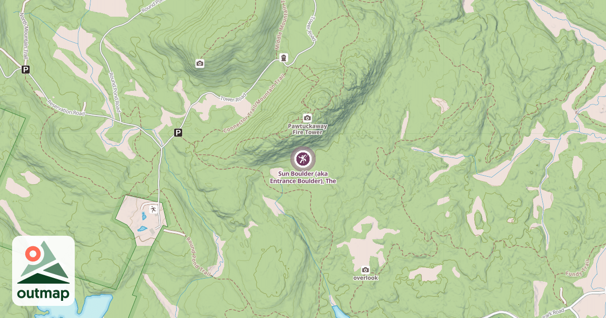 Map of Sun Boulder (aka Entrance Boulder), The