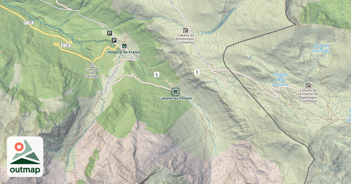 Map of Cabane du Pesson