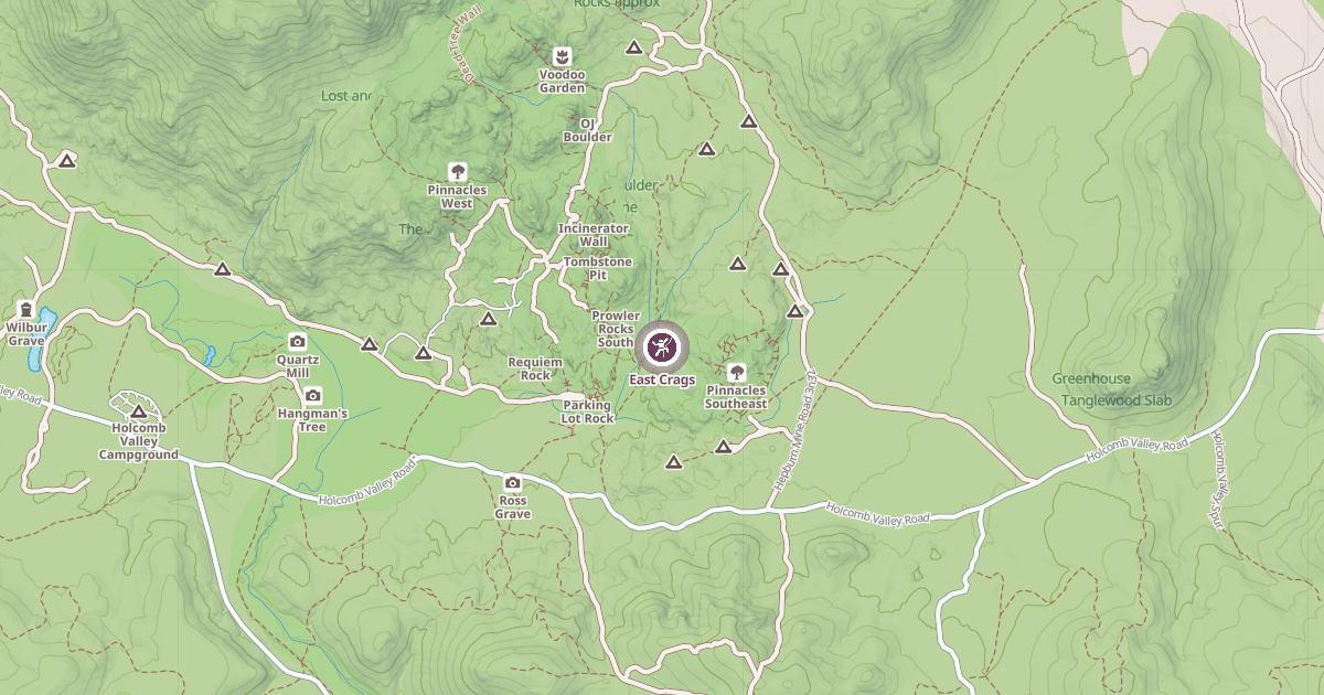 Map preview of East Crags