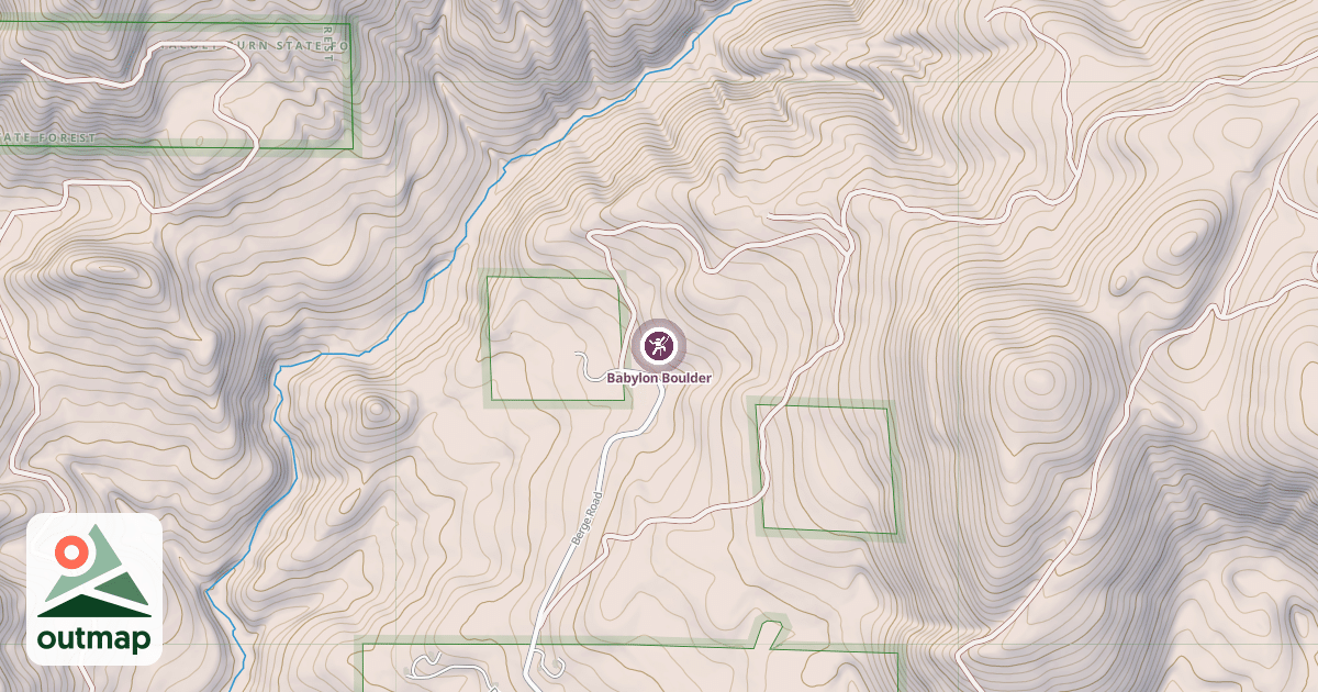 Map of Babylon Boulder