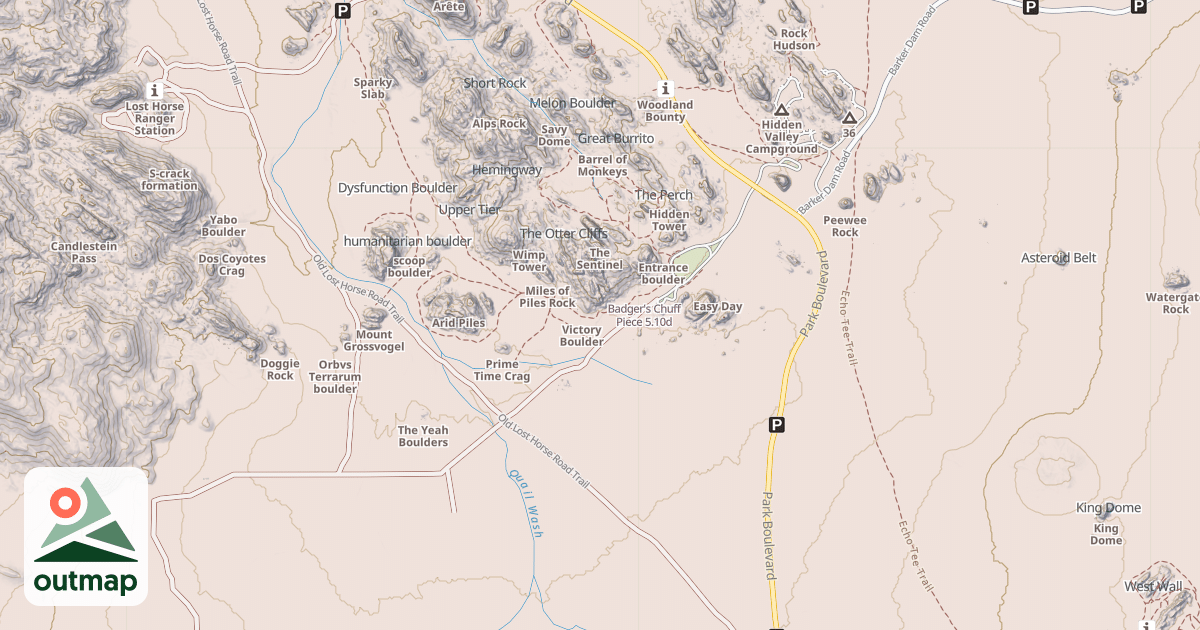 Map of Badger's Chuff Piece