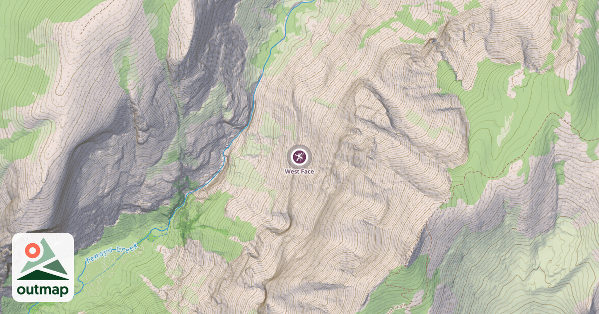 Map of West Face