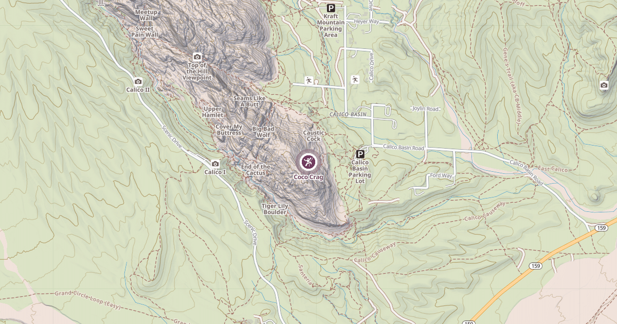 Map preview of Coco Crag