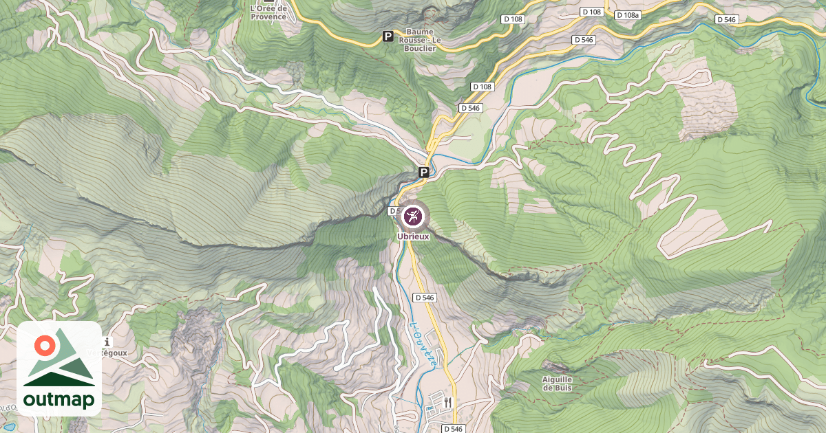 Map of Ubrieux