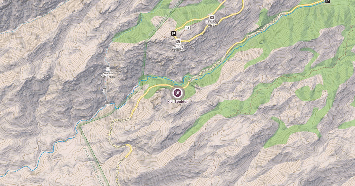 Map preview of Kivi Boulder