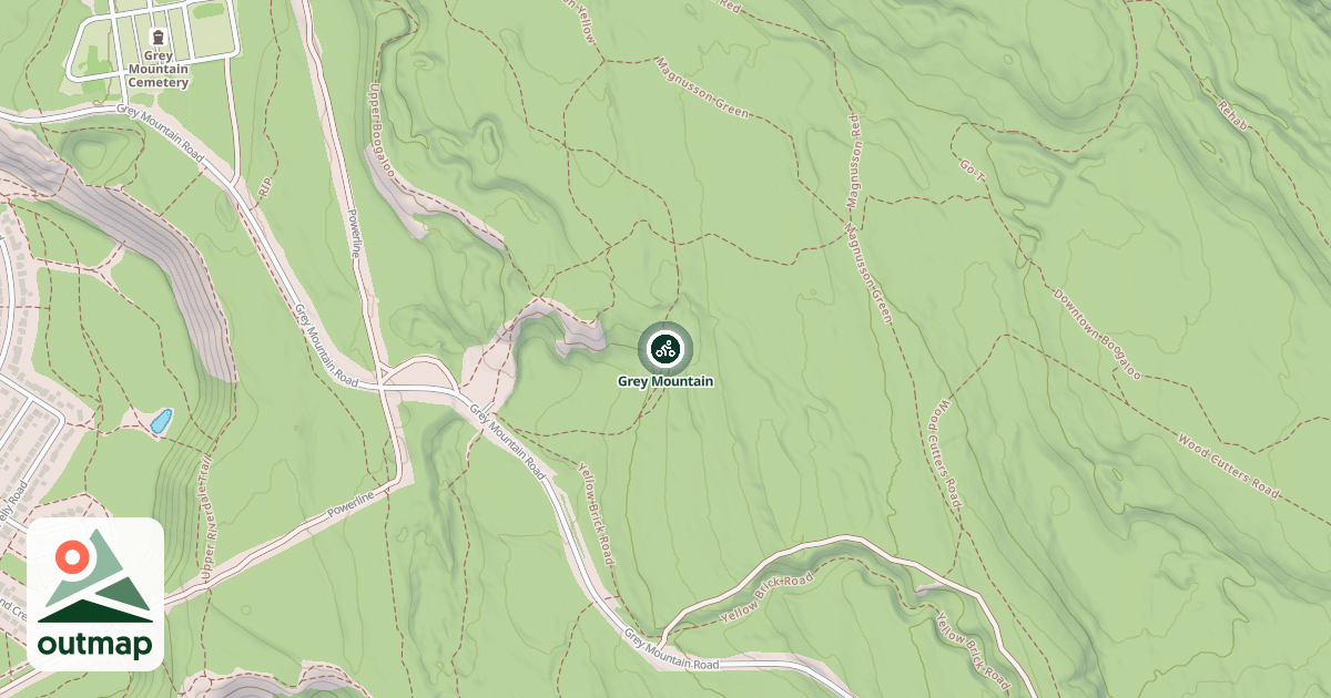 Map of Grey Mountain