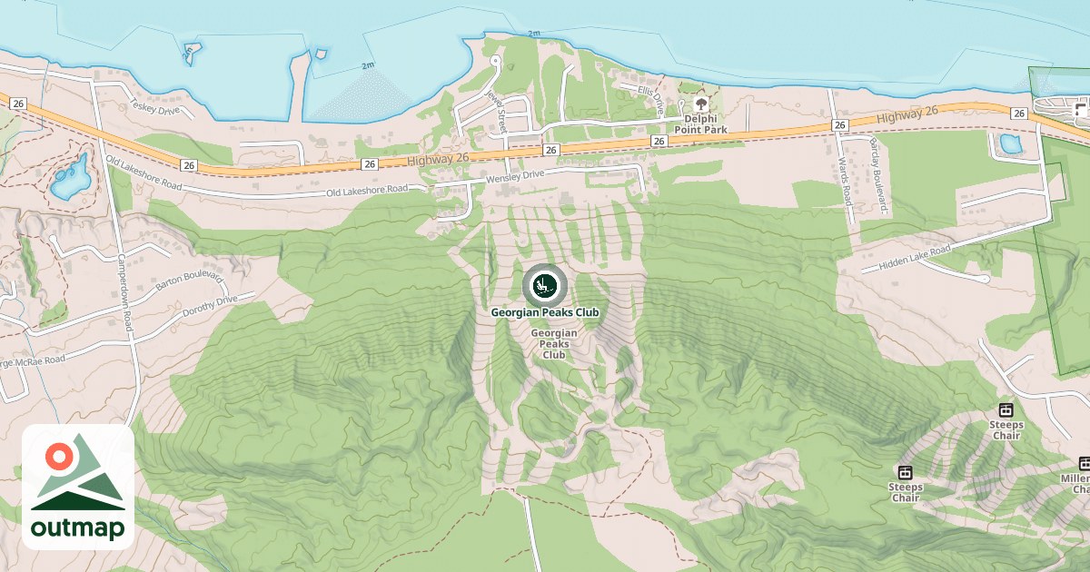 Map of Georgian Peaks Club
