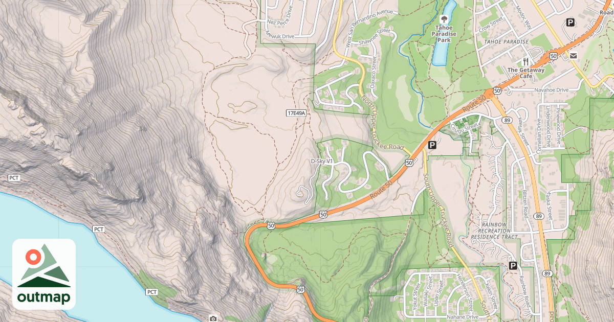Map of D-Sky