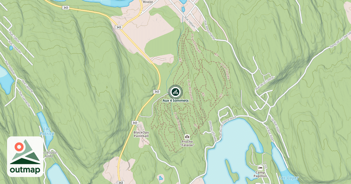 Map of Aux 4 Sommets