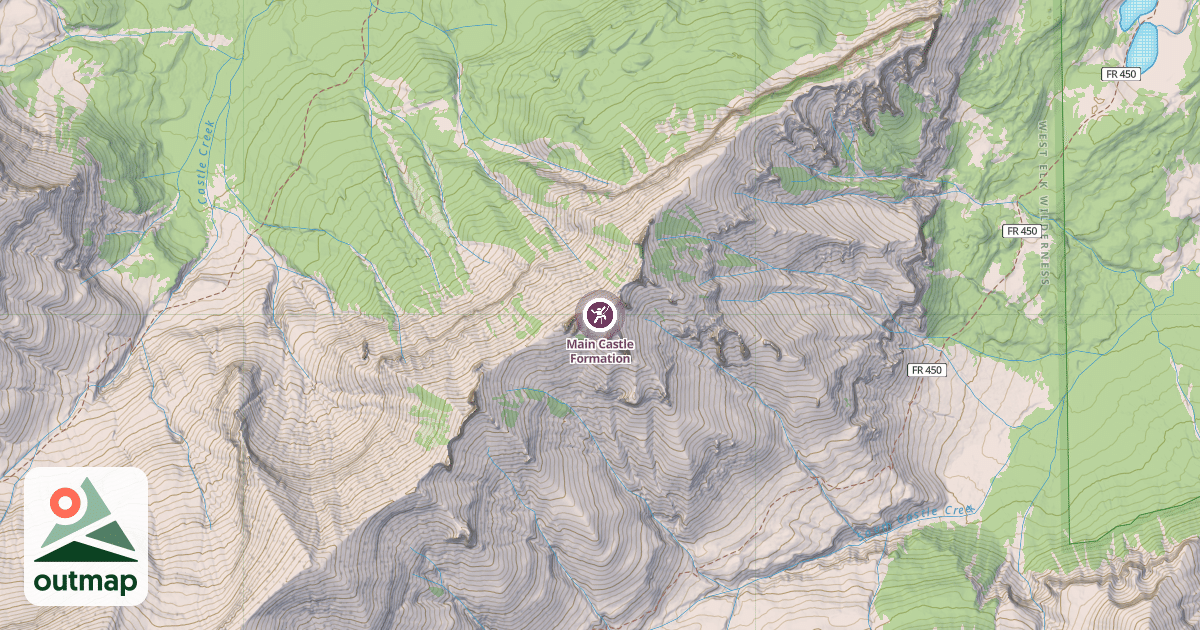 Map of Main Castle Formation