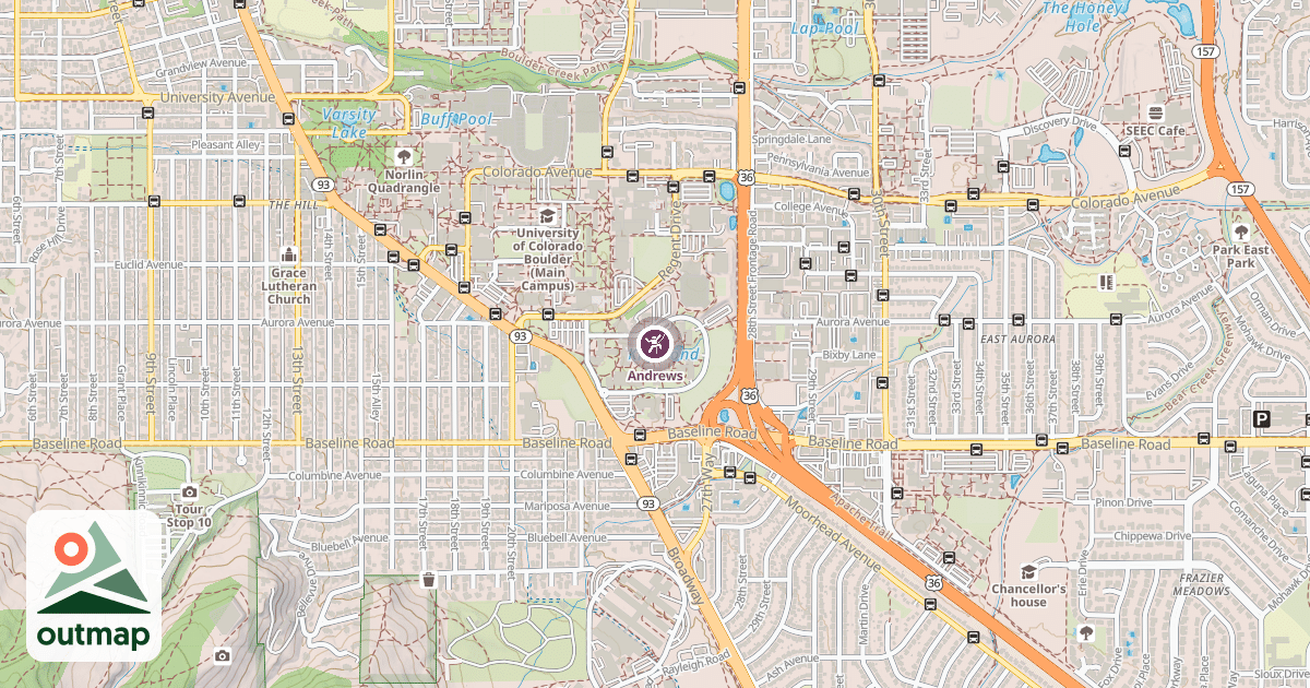 Map of Andrews
