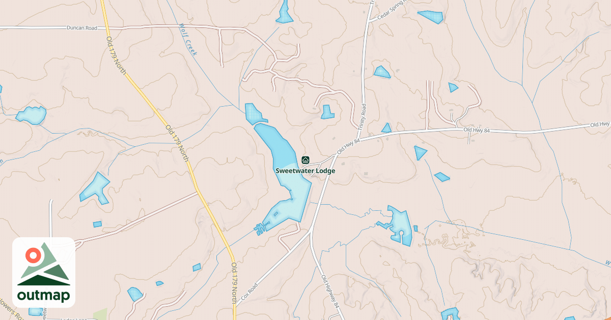Map of Sweetwater Lodge