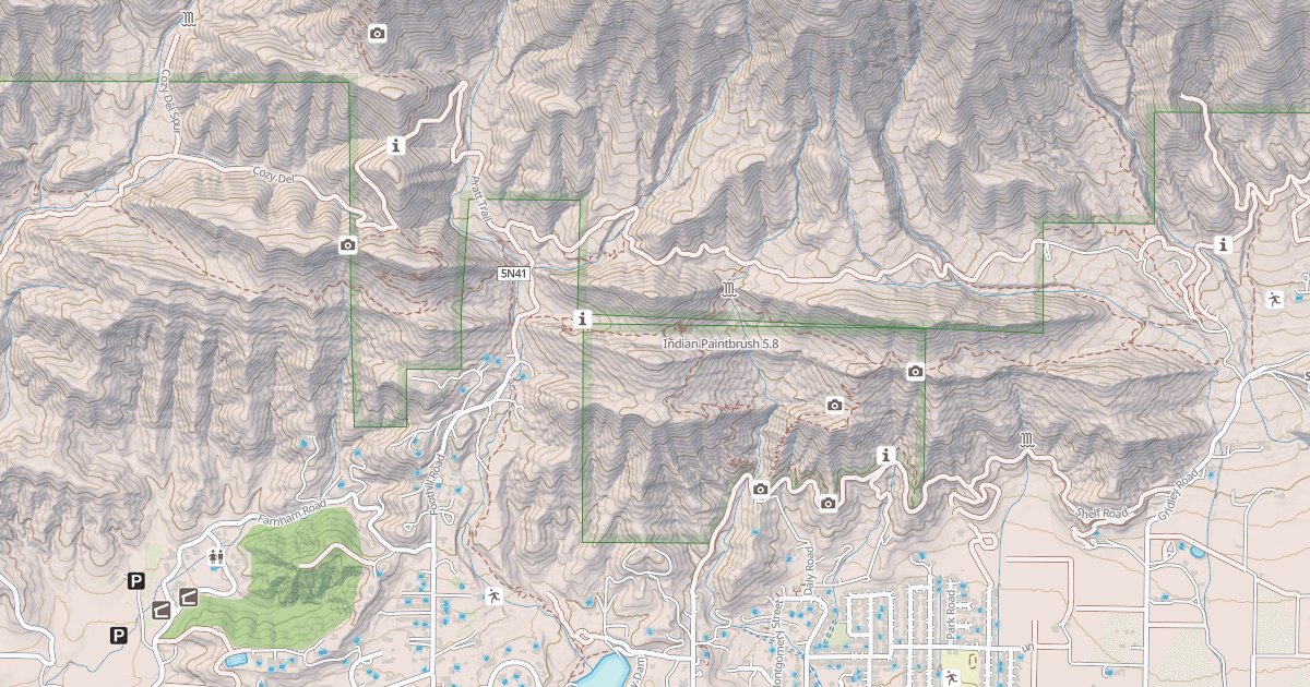 Map preview of Indian Paintbrush