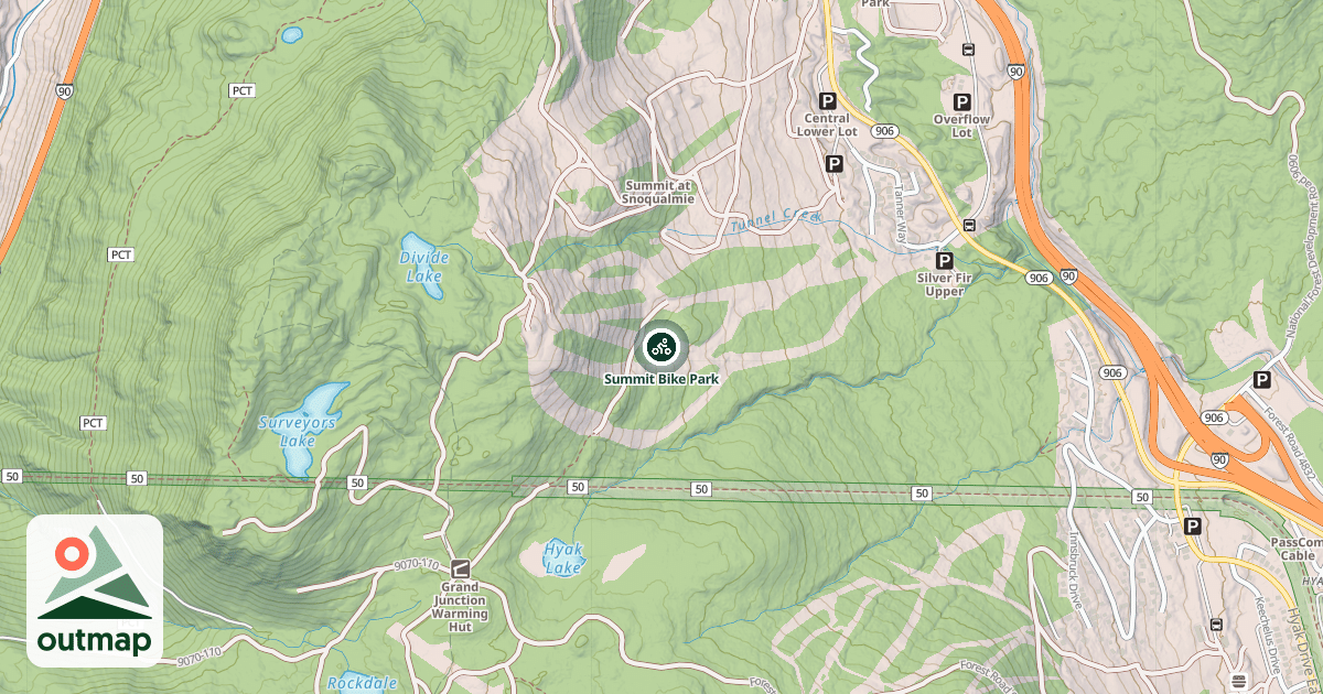 Map of Summit Bike Park