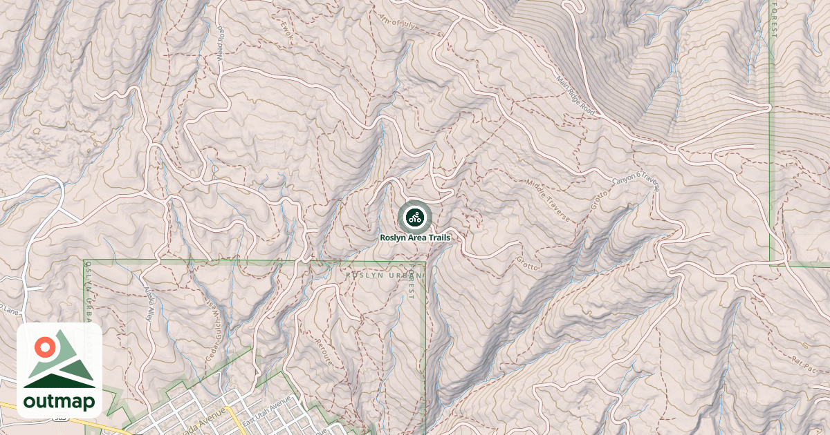 Map of Roslyn Area Trails