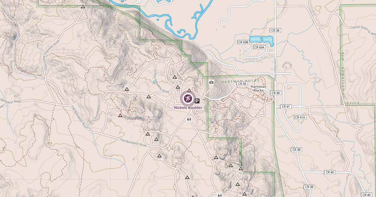 Map preview of Nickels Boulder