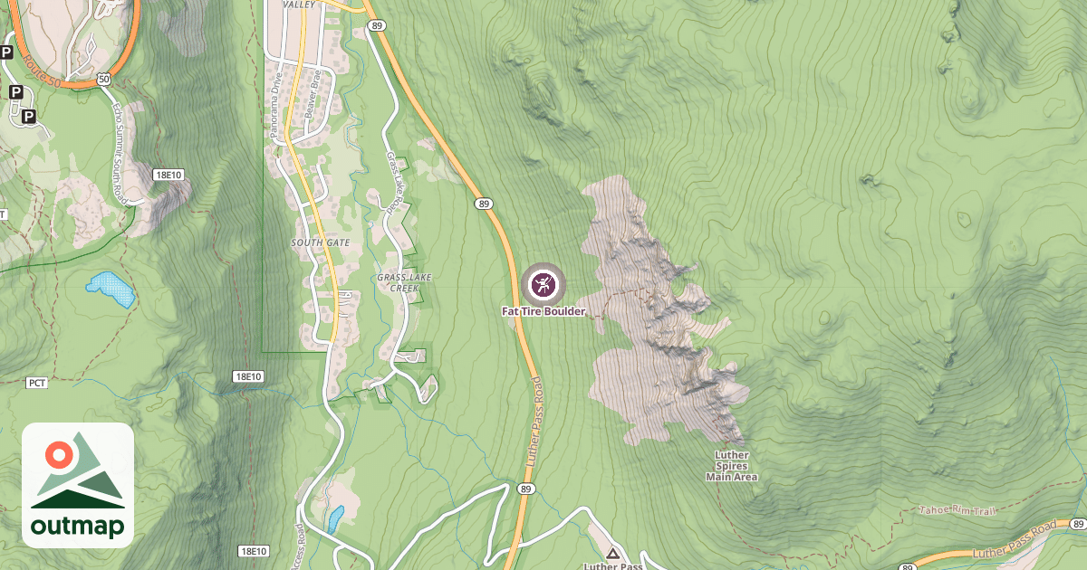 Map of Fat Tire Boulder