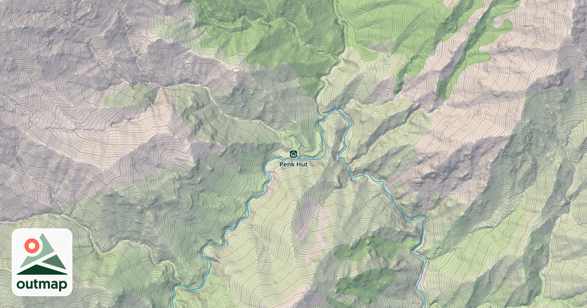 Map of Penk Hut