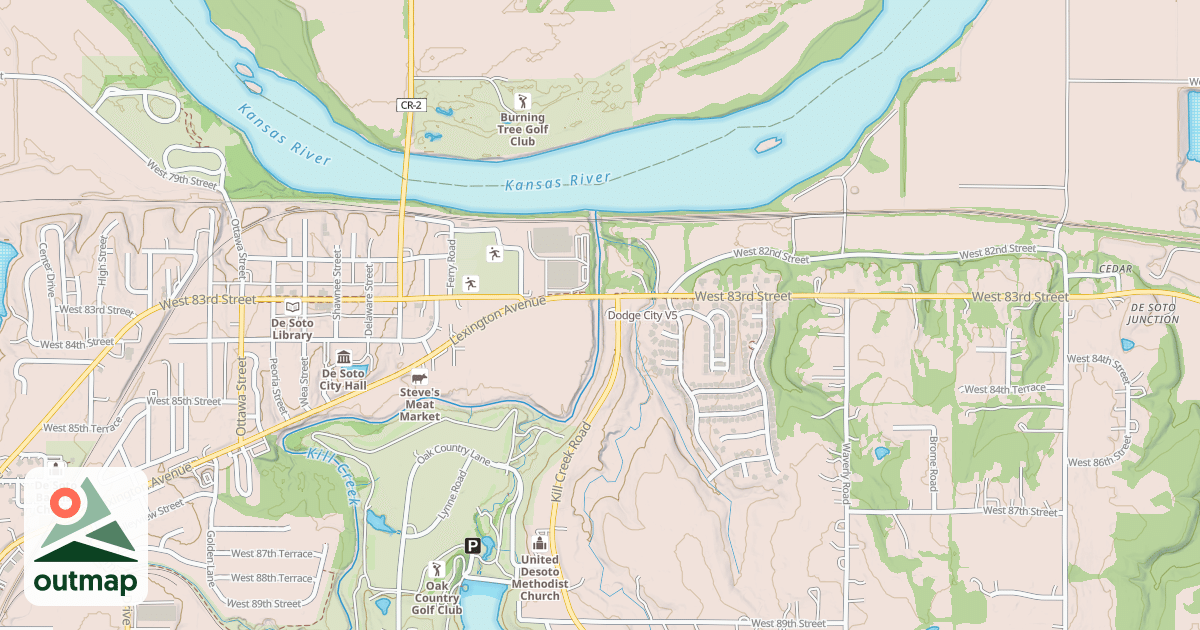 Map of Dodge City