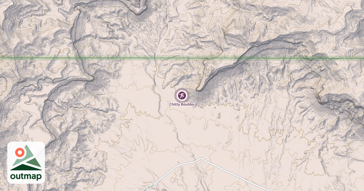 Map of Chitty Boulder