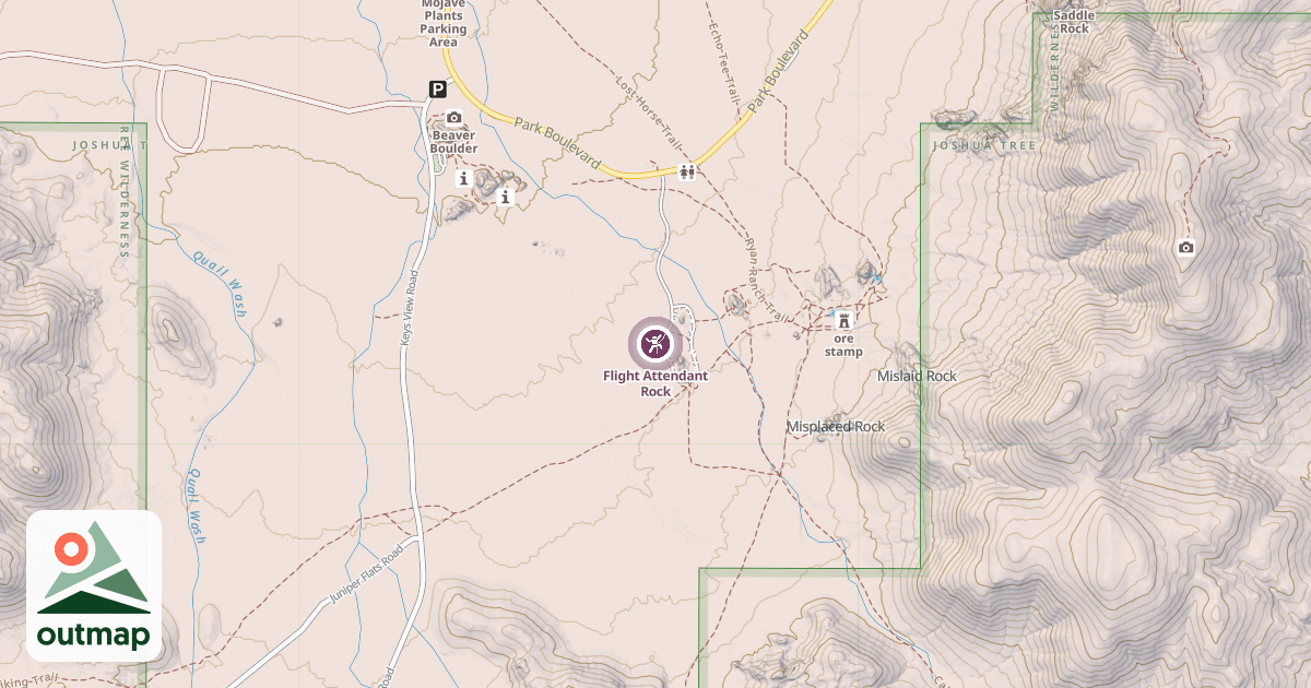 Map of Flight Attendant Rock