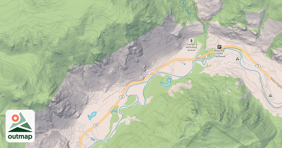 Map of Black Arete