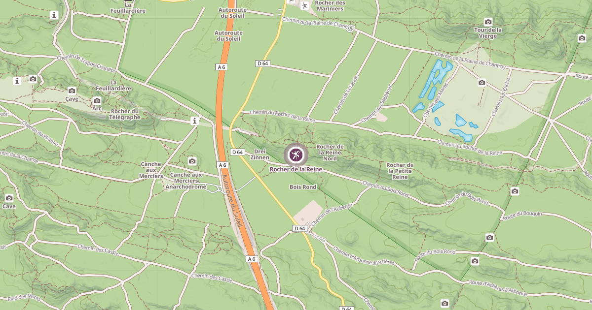 Map preview of Rocher de la Reine