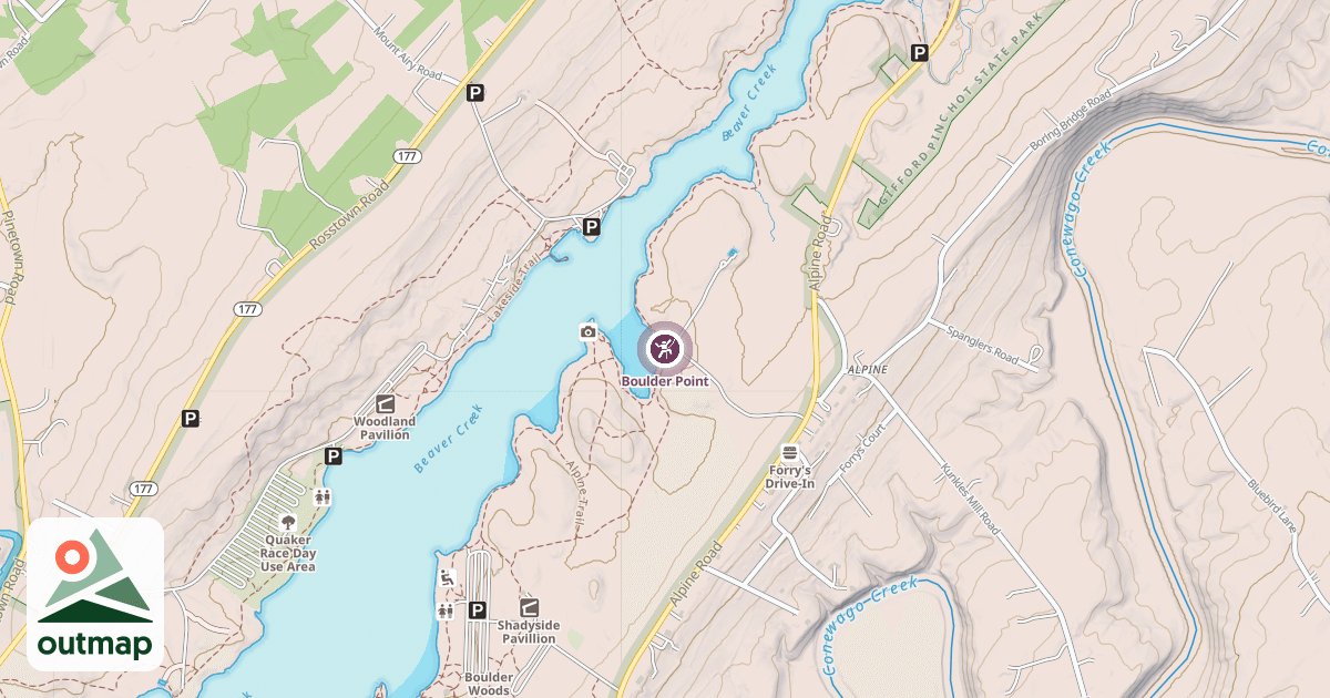 Map of Boulder Point
