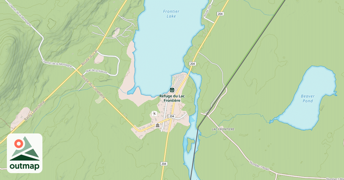 Map of Refuge du Lac Frontière