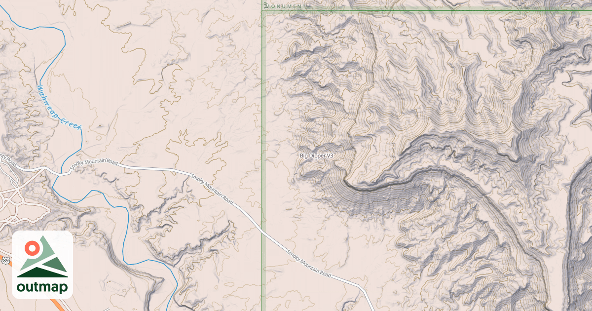 Map of Big Dipper
