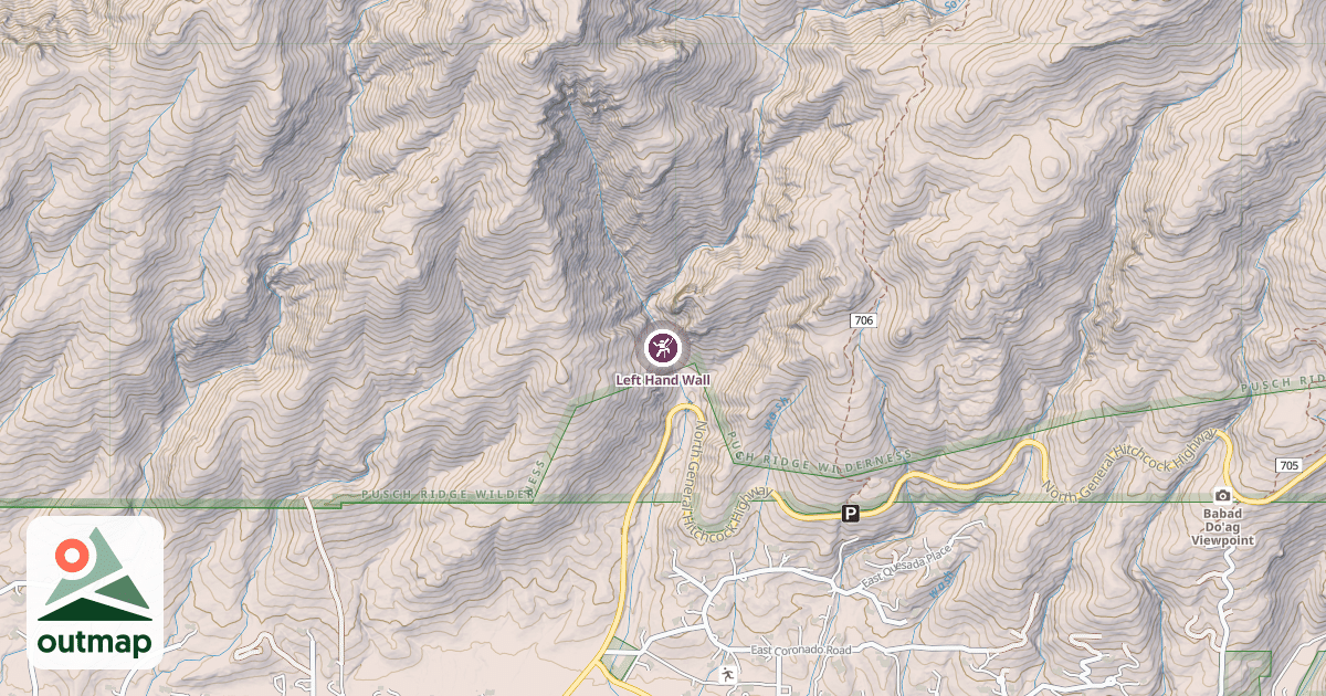 Map of Left Hand Wall