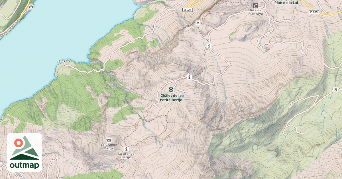 Map of Châlet de la Petite Berge