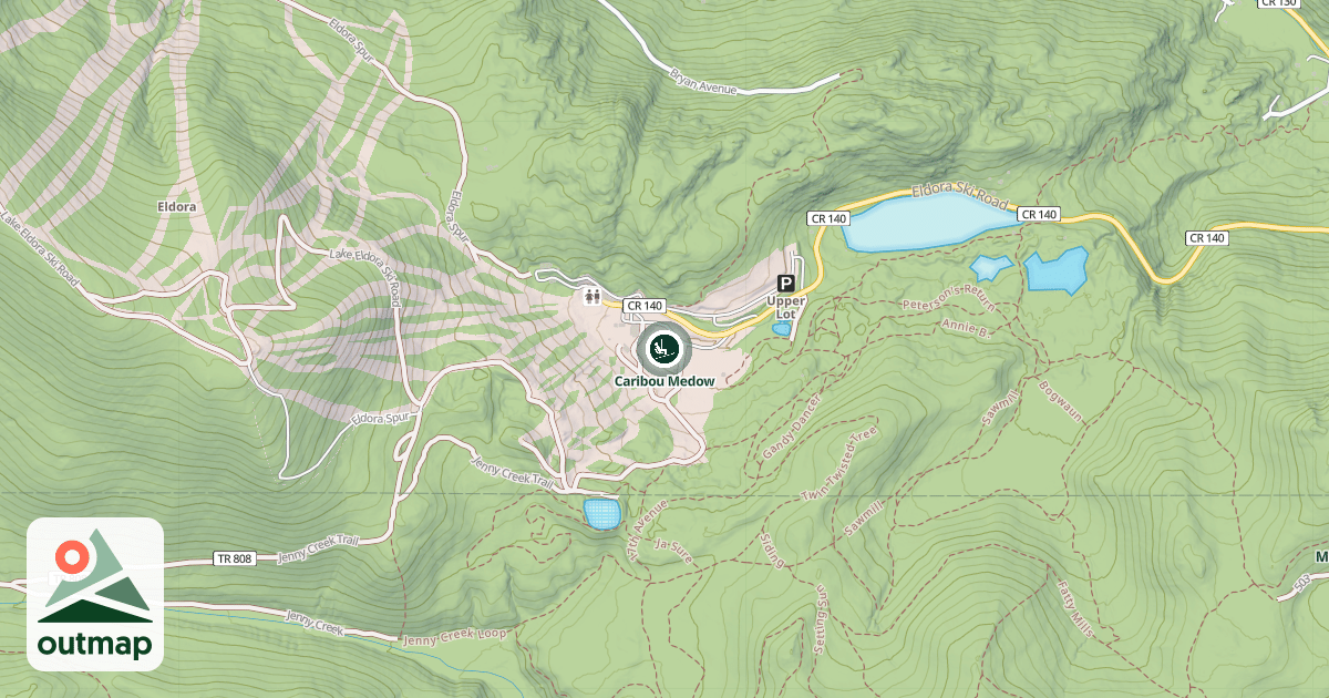 Map of Caribou Medow