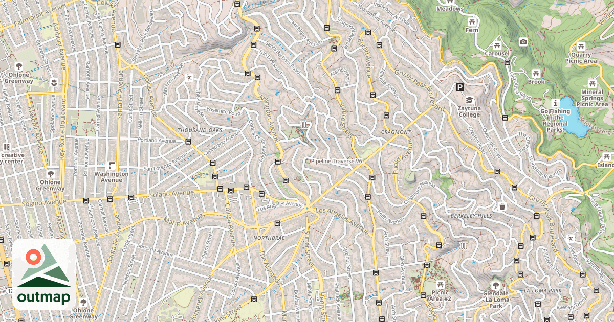 Map of Pipeline Traverse
