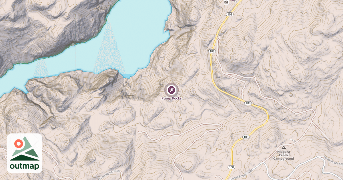 Map of Pump Rocks