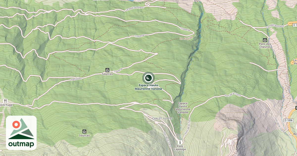 Map of Espace Haute Maurienne Vanoise
