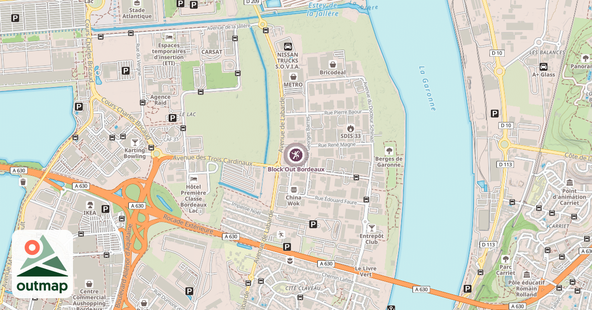 Map of Block'Out Bordeaux
