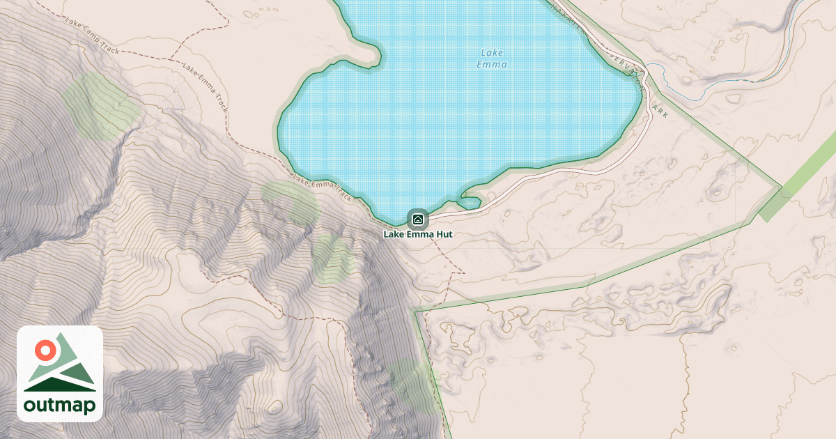 Map of Lake Emma Hut