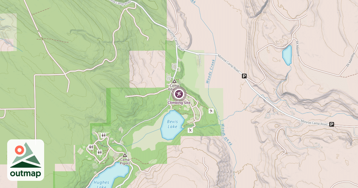 Map of Climbing Site