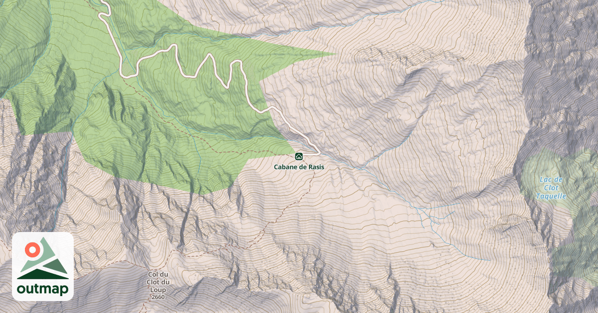 Map of Cabane de Rasis