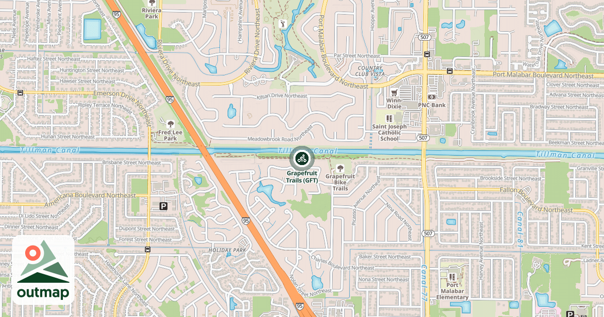 Map of Grapefruit Trails (GFT)